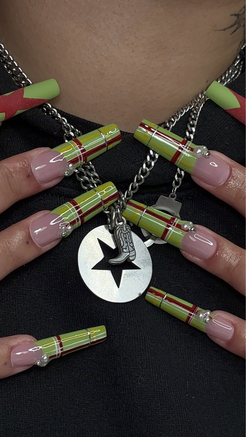 French vert et nude longueur XL